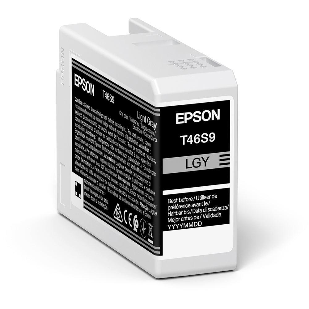 Epson C13T46S900 T46S9 Light Grey UltraChrome Pro 10 Ink Cartridge (25ml)-PCR Business Solutions Ltd